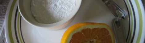 Mascarilla Natural de Bicarbonato y Naranja