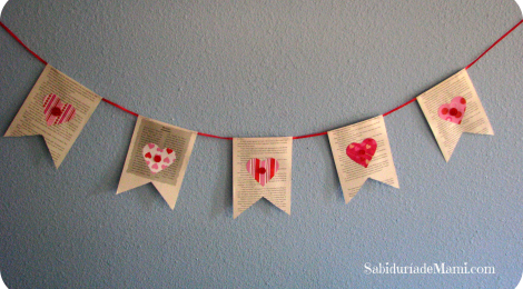 Banderines de Corazones {Hazlo Tú Misma}